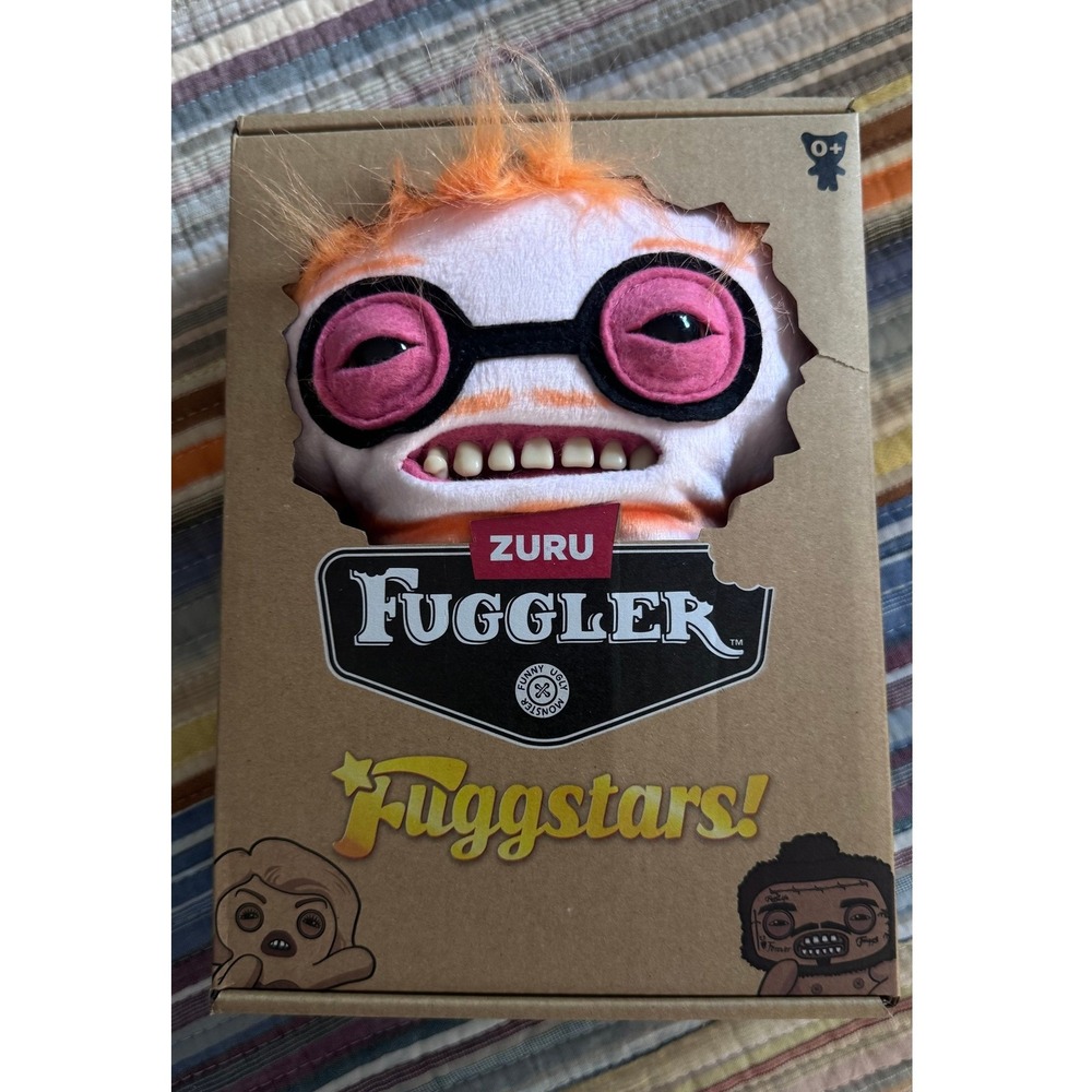 Zuru Fuggler Fuggstars Gunky Goober Plush Monster Orange Hair Teeth 15754G New